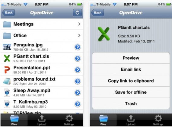 OpenDrive, un piccolo iDisk che gestisci dall’iPhone