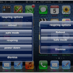 Respring Options, tante opzioni per il respring e lo spegnimento dell’iPhone – Cydia