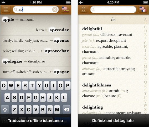 Nuovo traduttore offline per iPhone denominato Languages
