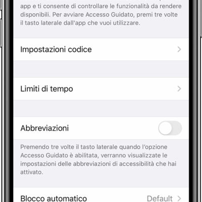 Come evitare che un ladro spenga l’iPhone grazie ad Accesso Guidato!