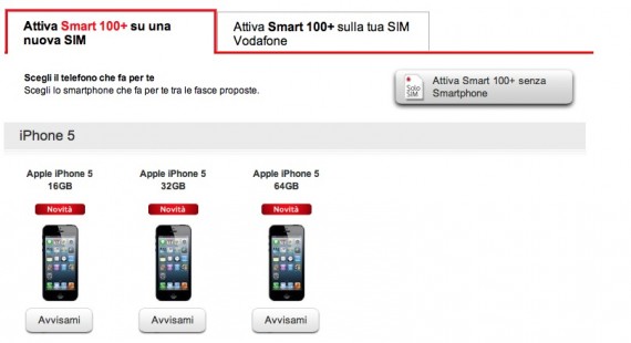 Vodafone: ecco le offerte ricaricabili per chi acquista l’iPhone 5