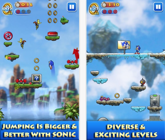 Sonic Jump balza in App Store