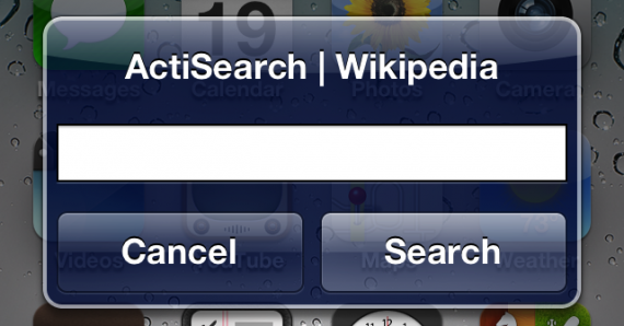 ActiSearch, un tweak per ricerche rapide su Cydia, Wikipedia, eBay, Google, ecc – Cydia