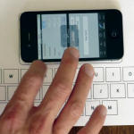 La tastiera esterna per iPhone? Può essere anche un foglio di carta…