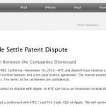 Apple e HTC raggiungono un accordo per l’utilizzo dei reciproci brevetti