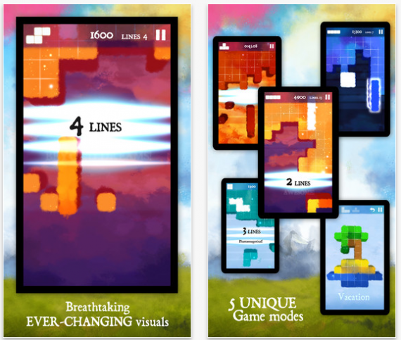 Un puzzle game con blocchi che cadono al contrario: Dream of Pixels