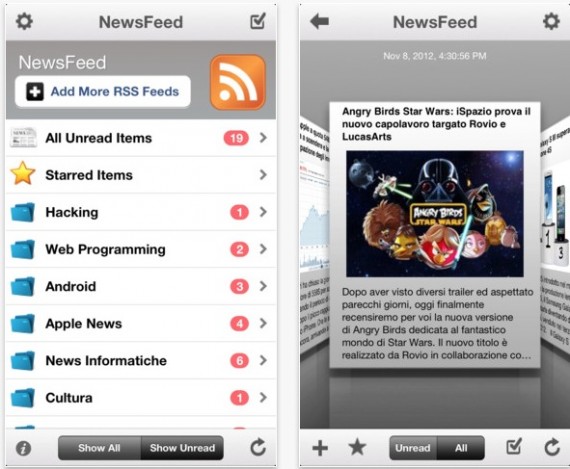 NewsFeed: il client Google Reader si aggiorna con una nuova interfaccia