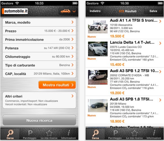 Automobile.it, l’app per cercare gli annunci di vendita per auto, moto e veicoli commerciali