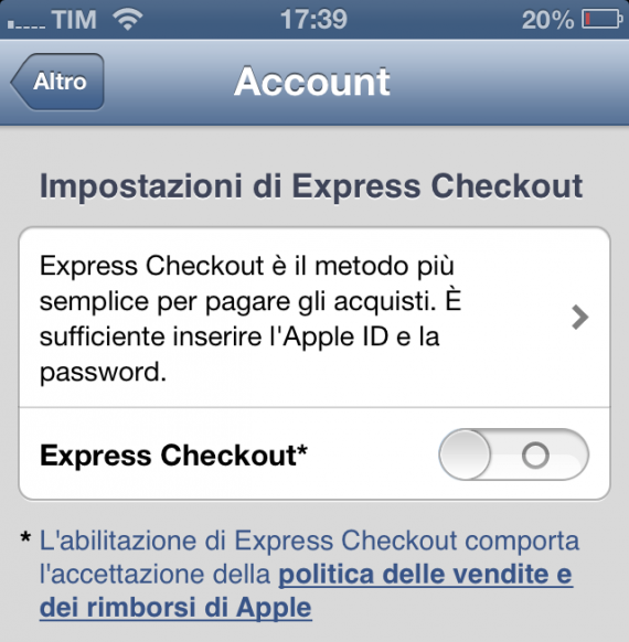 Express Checkout: una feature dell’app “Apple Store” per acquistare online con facilità