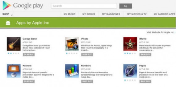 Finte applicazioni “Apple” compaiono su Google Play