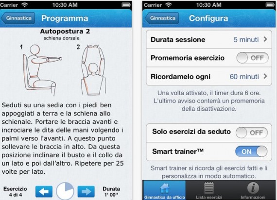 Fai ginnastica in ufficio seguendo la nuova app per iPhone