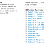 Apple rilascia iOS 6.1 Beta e Xcode 4.6 Beta [AGGIORNAMENTO: novità in iOS 6.1 Beta]