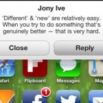Ecco un esempio di come potrebbero essere le notifiche in iOS 7 – Concept