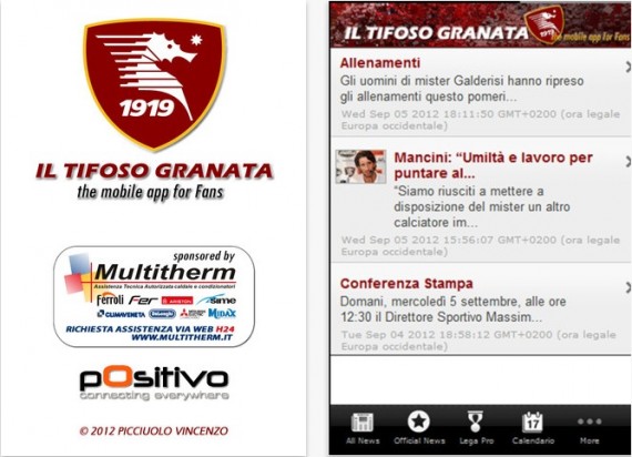Il Tifoso Granata e Salernitana SN: due app per seguire la squadra campana su iPhone