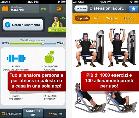 Fitness Tutto-in-Uno: 1000 Esercizi, Allenamenti e Tracker di Colorie