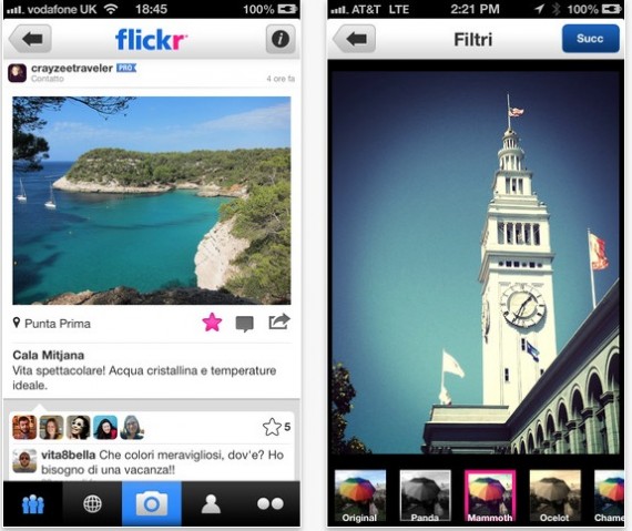 Nuova app Flickr per iPhone