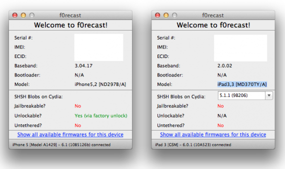 iH8sn0w rilascia F0recast v1.4, una nuova versione del programma per scoprire se puoi fare o meno il jailbreak
