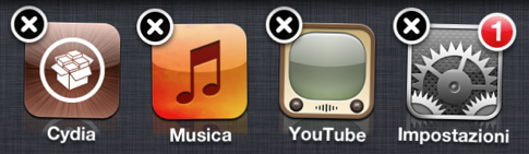 Black X App Switcher Icons, una “x” nera per chiudere le app nel Multitasking – Cydia