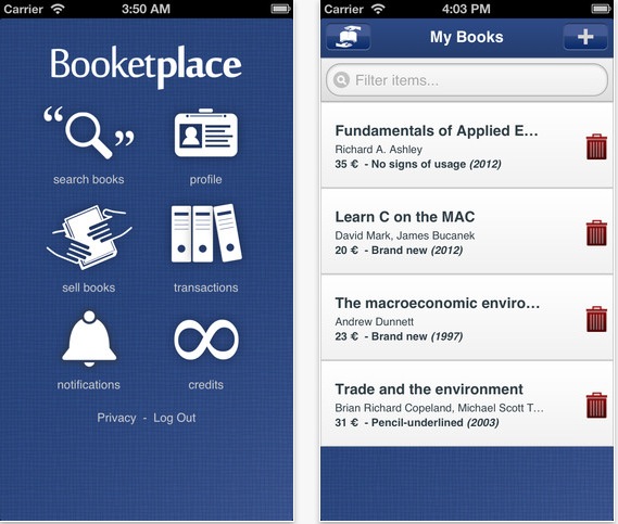 Booketplace: il modo migliore per scambiare libri tra studenti universitari / liceali