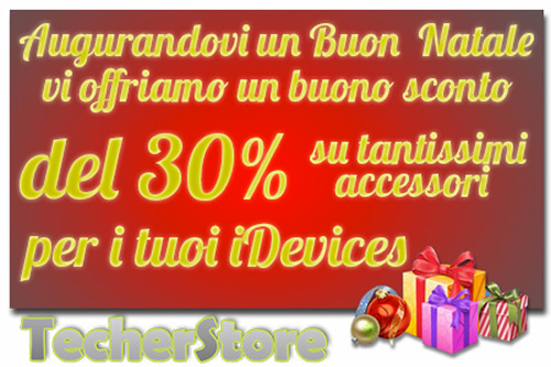 30% di sconto su molti prodotti presenti su TecherStore