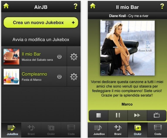 AirJB: il primo social jukebox su iPad e iPhone