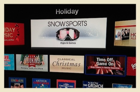Su Apple TV compare il banner “Holiday” dedicato alle applicazioni