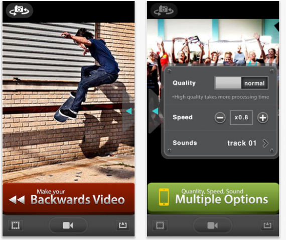 Backwards Cam, e i tuoi video girano al contrario
