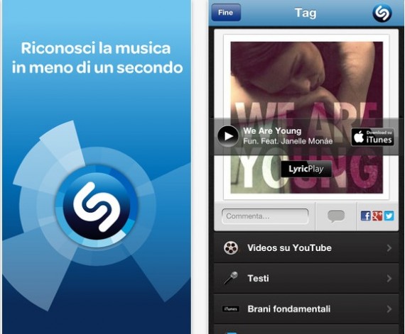 Shazam Encore 5.5.1 arriva su App Store