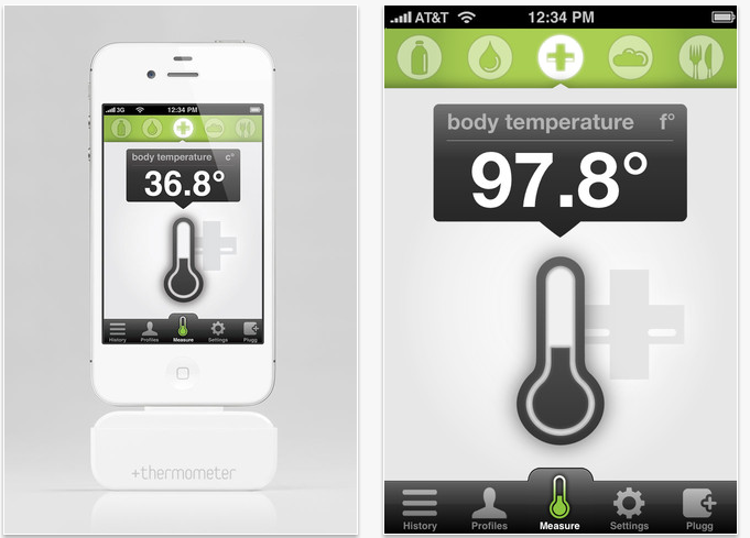 +thermometer: l’app ufficiale per gestire le misurazioni dell’accessorio +plugg per iPhone