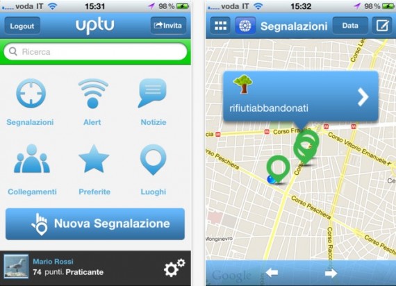 Uptu, l’app per i cittadini che partecipano