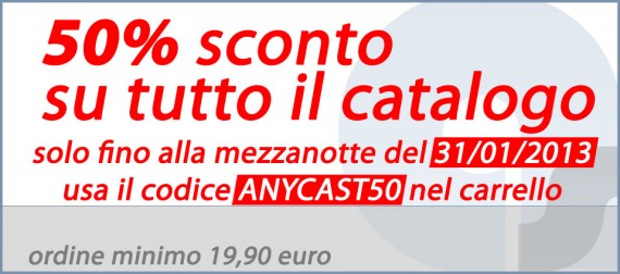 Sconti fino al 50% su Anycast Solutions