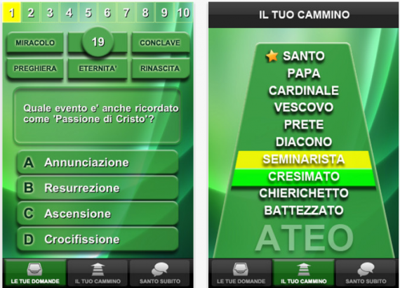 Chi vuole essere santo subito iPhone 1