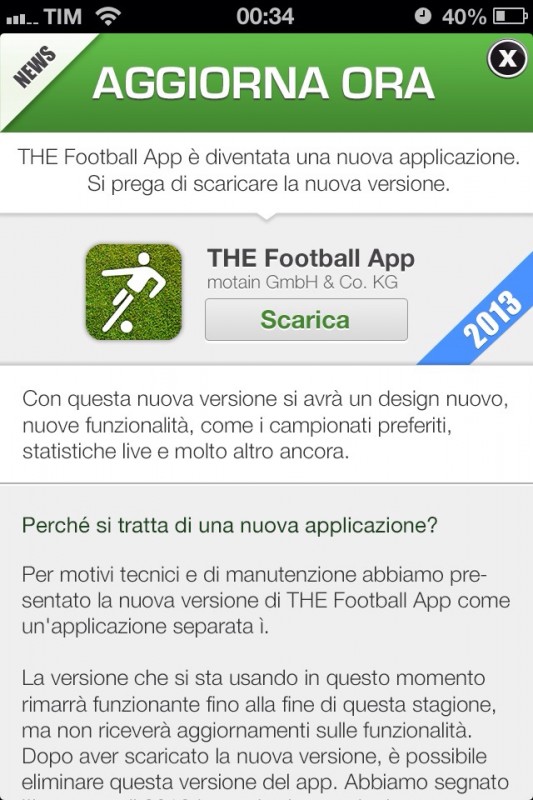 THE Football App-update