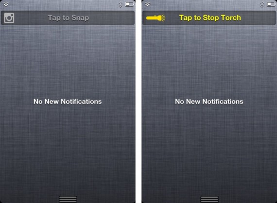 ‘TorchNC’ e ‘InstaSnap’, due nuovi widget per il Centro Notifiche dell’iPhone – Cydia