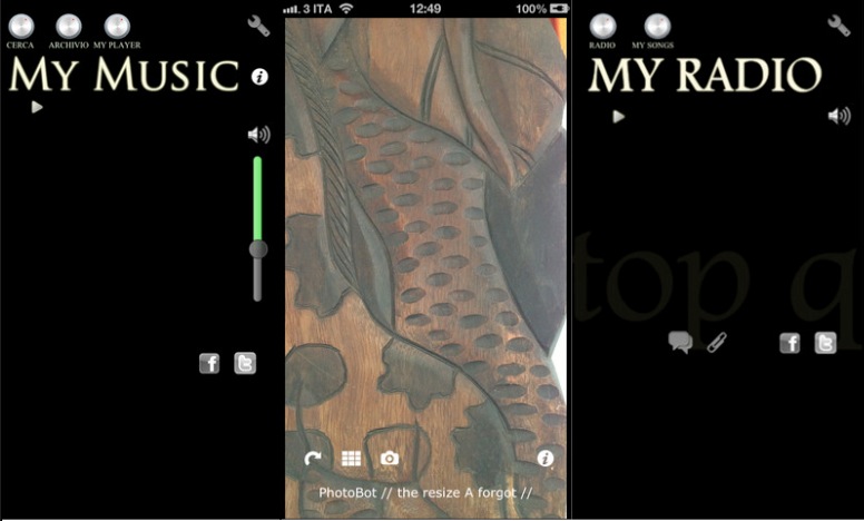 iPhoneItalia Quick Review: MyMusic Free, PhotoBot e My Radio