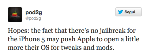 Pod2G rende vana ogni speranza per il jailbreak dell’iPhone 5: “spero che Apple diventi più open”