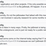 Pod2G ritratta: “se l’unico modo per rendere più aperto iOS è il jailbreak, allora ce ne sarà uno. Non è finita!”