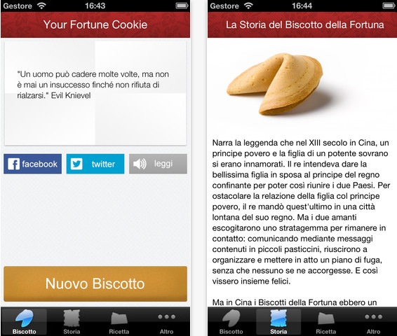 Your Fortune Cookie: un biscotto della fortuna al giorno sul tuo iPhone