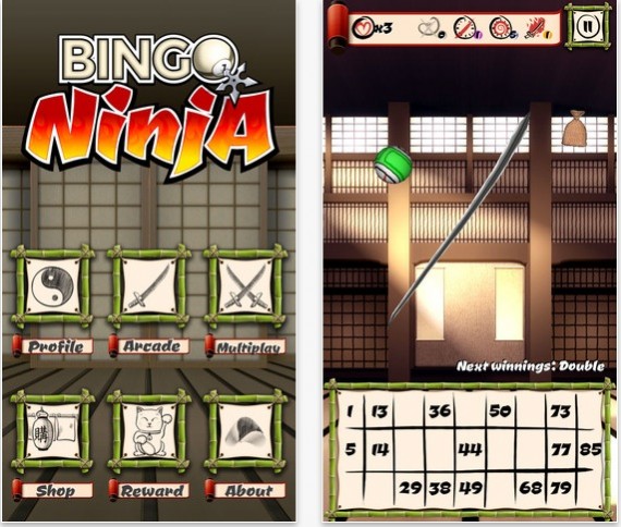 Bingo Ninja: la tombola per iOS realizzata da A-Tono