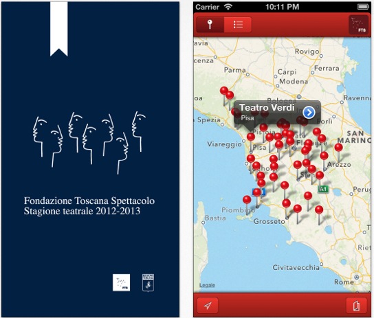 Un’app per lo spettacolo dal vivo della Fondazione Toscana Spettacolo