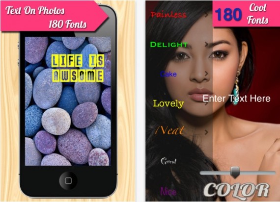 Text on Pics PRO, una nuova app per inserire del testo su iPhone – Offerta lancio GRATUITA