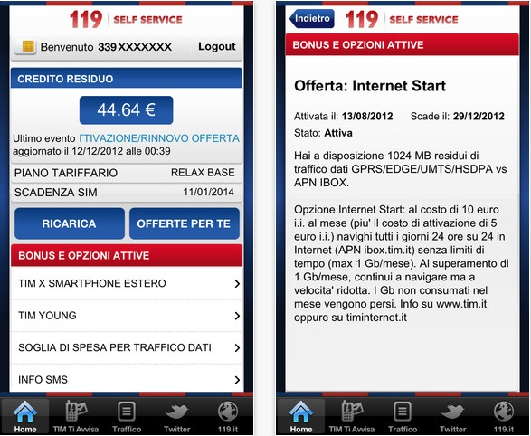 TIM aggiorna l’app 119 Self Service aggiungendo nuovi dettagli per le offerte e migliorandone la stabilità