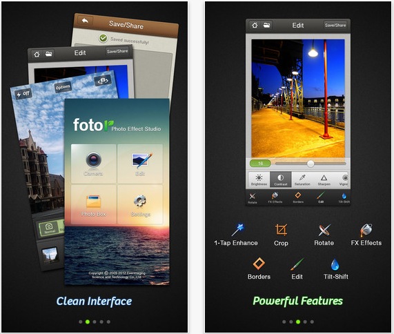 “Fotor – Photo Effect Studio”, l’app gratuita per l’editing fotografico su iPhone