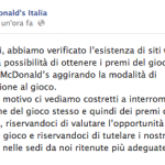 McDonald’s Italia interrompe l’iniziativa “Gioca & Gusta con McDonald’s” a causa di un hack diffuso in rete