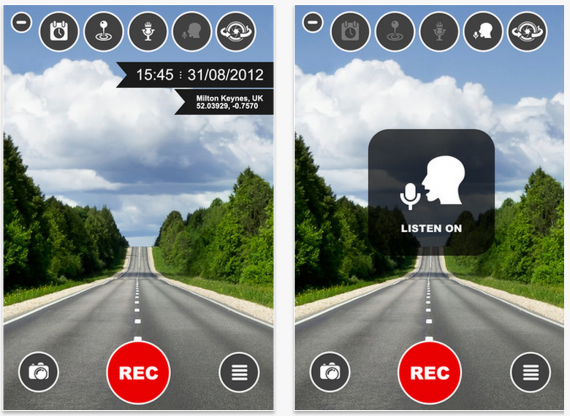 CarCamApp: foto e video con controlli vocali, acquisizione “timelapse” ed altro