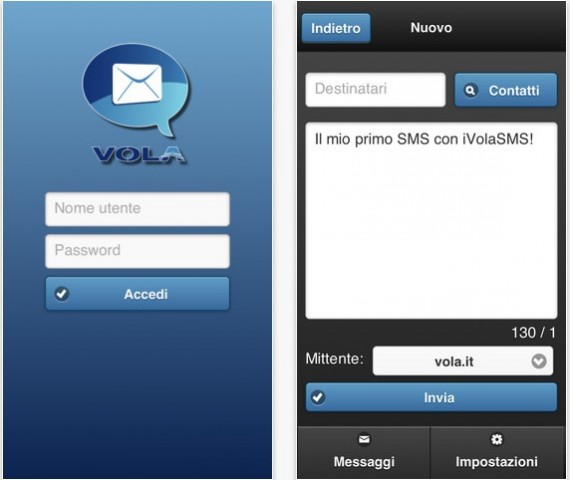 Il servizio VolaSMS diventa mobile: nasce iVolaSMS