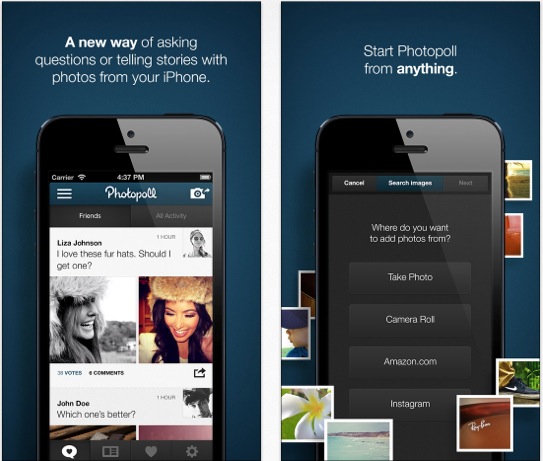 Photopoll: creare sondaggi fotografici su iPhone