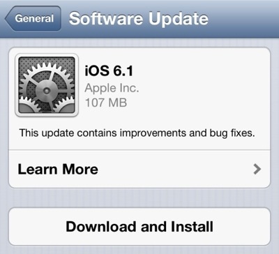 iOS 6.1 è il sistema operativo adottato più velocemente dagli utenti