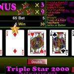 Triple Star 2000, il videopoker gratuito su iPhone