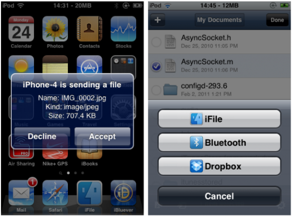 AirBlue Sharing iPhone